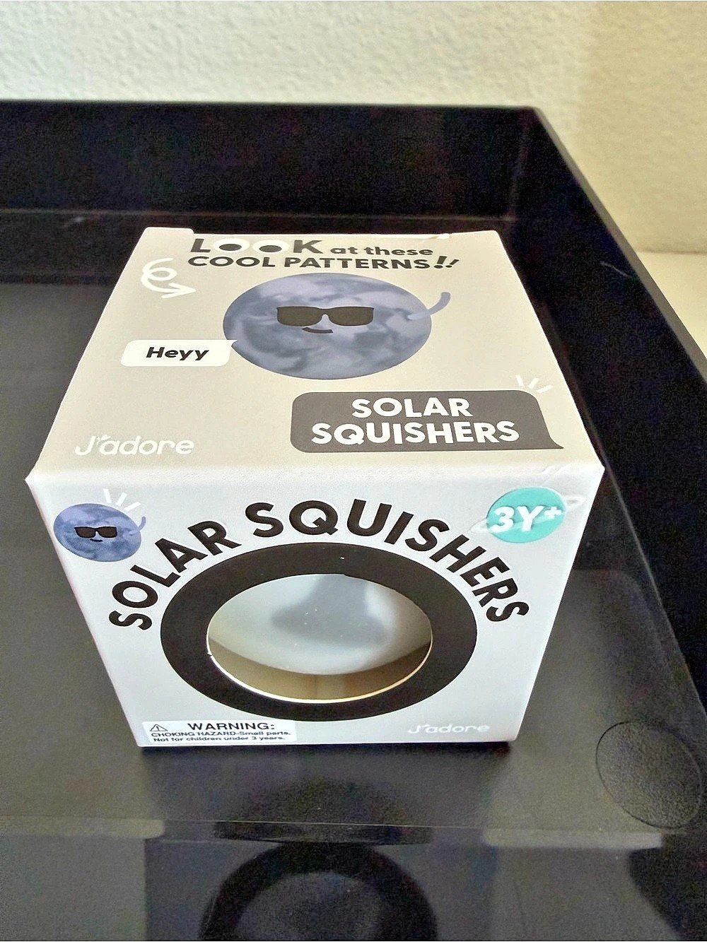 J'adore Solar Squishers Black & White Squishy Toy